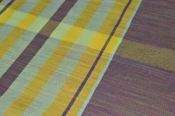 TESSUTO TOVAGLIA PURO COTONE SCACCO VIOLA