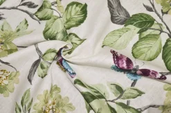 TESSUTO TOVAGLIA PURO LINO FARFALLE