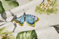 TESSUTO TOVAGLIA PURO LINO FARFALLE