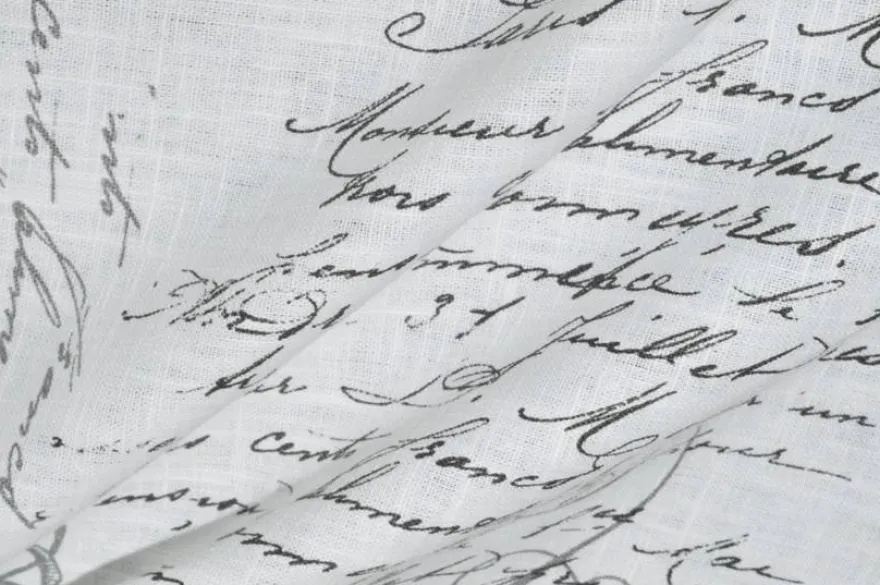 TESSUTO TOVAGLIA PURO LINO WRITTEN