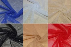 TESSUTO TULLE GLITTER ELASTICIZZATO