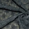 TESSUTO TULLE RICAMATO GRIGIO ELASTICIZZATO