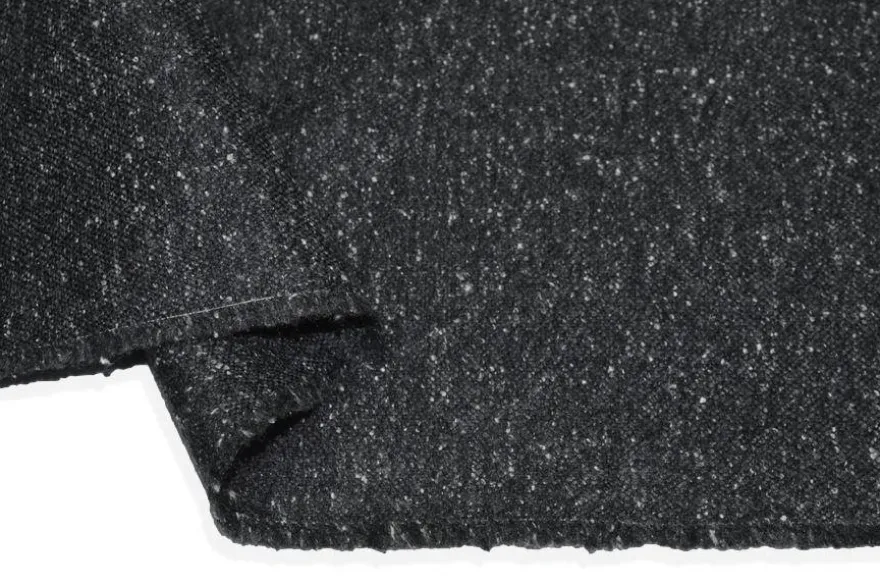TESSUTO TWEED LANA STRETCH GRIGIO SCURO