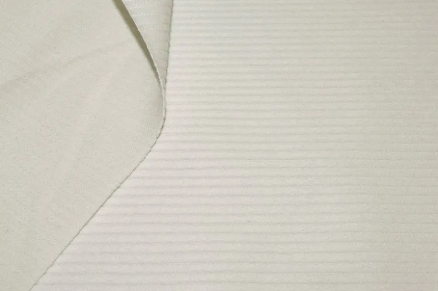 TESSUTO VELLUTO A COSTE 350 RIGHE BIANCO
