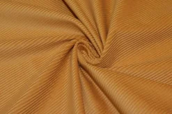 TESSUTO VELLUTO A COSTE 600 RIGHE GIALLO OCRA