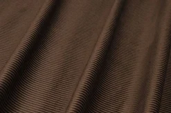 TESSUTO VELLUTO A COSTE 480 RIGHE MARRONE