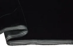 TESSUTO VELLUTO LISCIO IN VISCOSA NERO