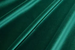 TESSUTO VELLUTO LISCIO PURO COTONE VERDE