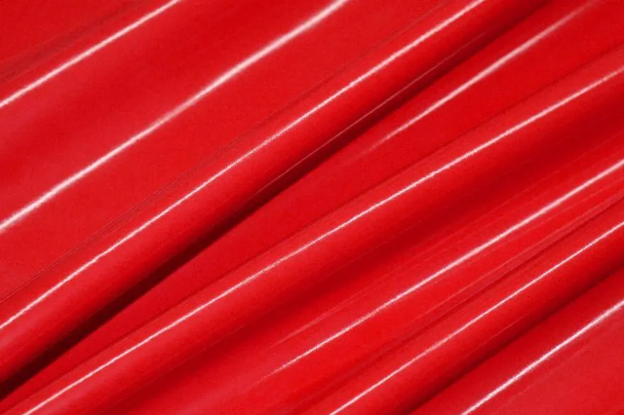 TESSUTO VERNICE BONDAGE ROSSO