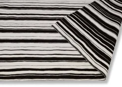 TESSUTO VISCOSA DOUBLE STREATCH RIGONE BIANCO NERO