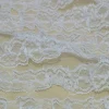 TULLE CON INSERTI PIZZO BIANCO