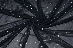 TULLE ELASTICIZZATO CON PAILLETTES
