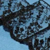 TULLE RICAMATO NERO ALTEZZA 7 CM